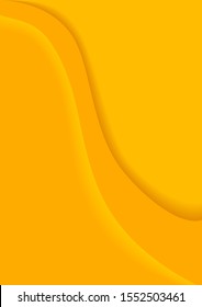 Abstract orange gradient with curve shape with shadow background 