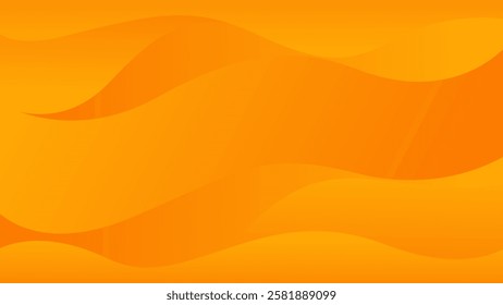 Abstract orange gradient fluid wave background. Modern dynamic wallpaper. Template banner background for sales, ads, events, websites, pages, and others
