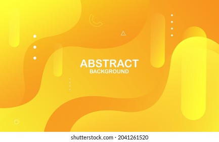 Abstract orange gradient geometric shapes background. Vector illustration