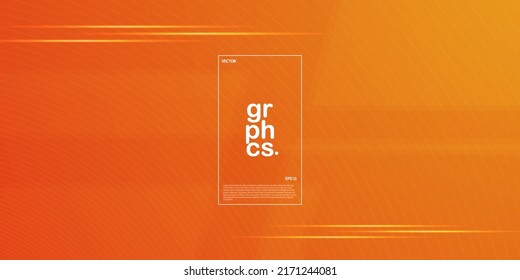 Abstract orange gradient illustration background with simple pattern. cool design.Eps10 vector