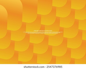 Fundo de poster do gradiente laranja abstrato. Modelo de capa de estilo minimalista com perspectiva dinâmica de formas geométricas 3d. Design ideal para mídias sociais, capas, banners, folhetos, etc.