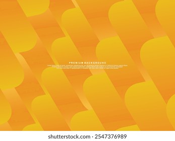 Abstract orange gradient poster background. Minimalist style cover template with dynamic perspective of 3d geometric shapes. Ideal design for social media, covers, banners, flyers, etc.