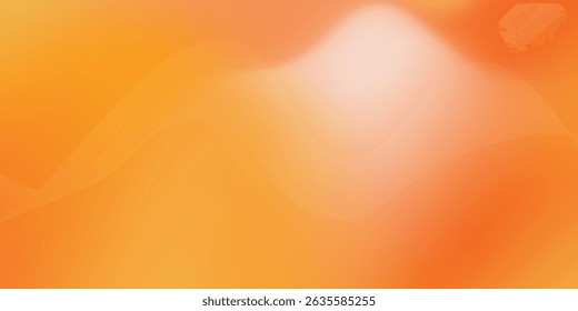 Abstract orange gradient vector background simple cloud
