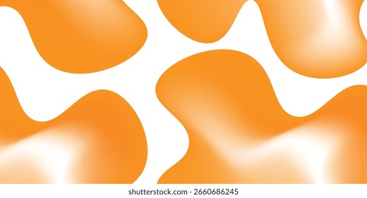 abstract orange gradient vector background simple cloud for banner and cover. futuristic art. eps 10