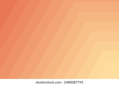 Abstract orange gradient wave simple background. Vector illustration.