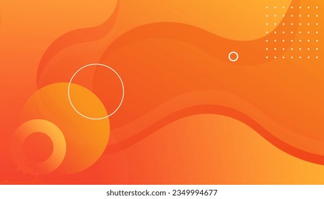 Abstract orange gradient wavy geometric background modern with colorful style gradient color. 
Modern and Creative Trend design in Eps10 vector illustration