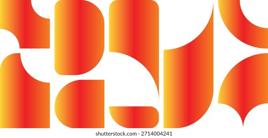 Elementos de design gráfico laranja abstrato