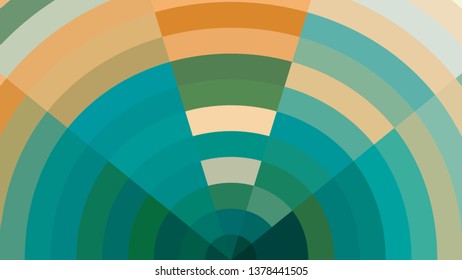 Abstract Orange and Green Graphic Background Illustration