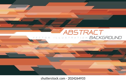 Abstract orange grey geometric creative on white design modern futuristic technology background vector illustration.