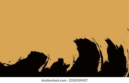 Abstract Orange Grunge Scratch Background Template. grunge backdrop vector