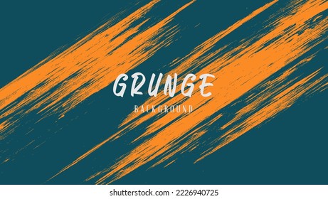 Abstract Orange Grunge Scratch Texture In Dark Background