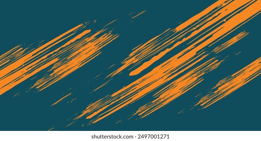 Abstract Orange Grunge Scratch Texture In Dark Background
