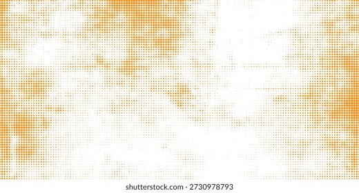 Abstract orange halftone background with dotted texture, creating a vibrant and energetic modern design