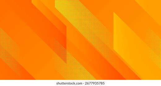 Abstract Orange Halftone Background. Suit for banner, web, brochure, poster and presentation