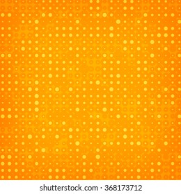 Abstract orange halftone background. Vector Illustration