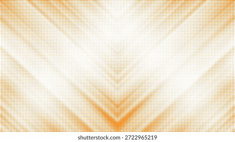 Padrão geométrico simétrico de meio-tom laranja abstrato com gradiente criativo e ilustração vetorial