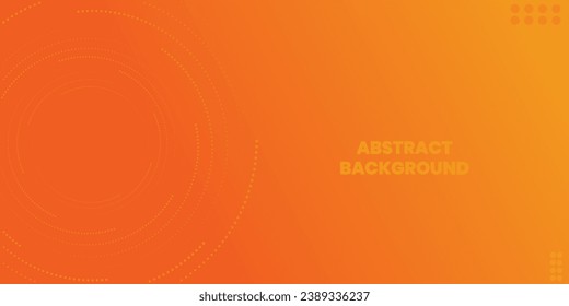 Abstract orange halftone vector on orange gradient background. Modern simple halftone circle texture creative design. Suitable for posters, covers, banners, flyers, brochures, presentations, websites