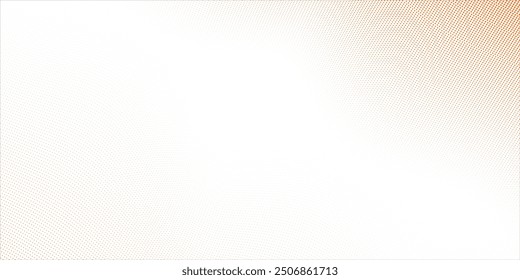 Abstract orange halftone wavy lines, vector illustration.