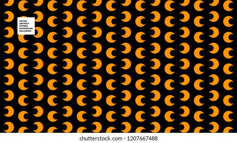 Abstract orange halloween pattern for design.