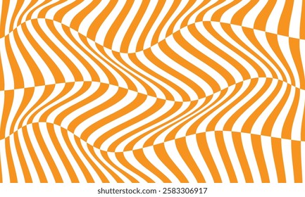 abstract orange irregular line wave pattern suitable for background.