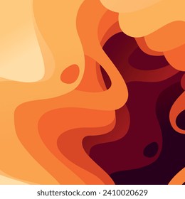 Abstract orange layered deep background