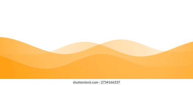 Abstract Orange Layered Wave Gradient Background. Suit for banner, web, brochure, pamflet and presentation