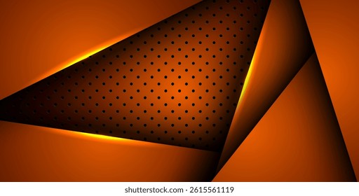 abstract orange light background gradient shapes. orange circle mesh pattern decoration. eps10 vector