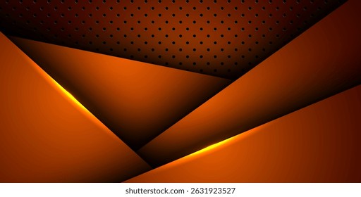 abstract orange light background gradient shapes. orange circle mesh pattern decoration. eps10 vector