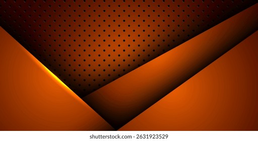 abstract orange light background gradient shapes. orange circle mesh pattern decoration. eps10 vector