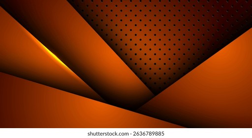 abstract orange light background gradient shapes. orange circle mesh pattern decoration. eps10 vector