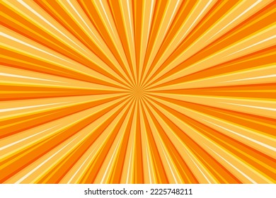 Abstract orange light ray sunburst pattern background vector illustration