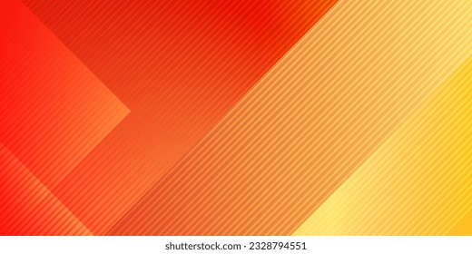 Abstract orange line gradient Geometric banner design background.