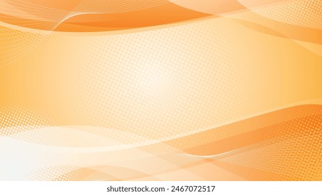Abstrakter orangefarbener Linienwellenhintergrund