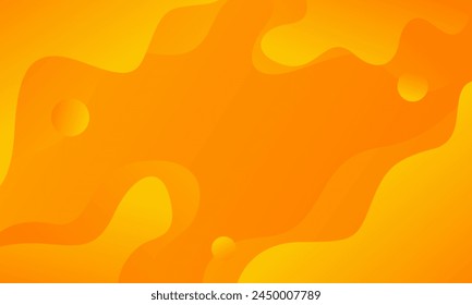 Abstract orange liquid background, orange gradient dynamic wallpaper with fluid wave shapes. Suitable for banners, sales templates, events, ads, web, and pages