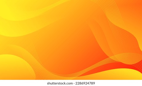 Abstrakter, orangefarbener Hintergrund. Modernes Hintergrunddesign. Farbverlauf-Farbe. Dynamische Wellen. Zusammensetzung der flüssigen Formen.  Website, Banner, Bildschirmhintergründe, Broschüren, Poster