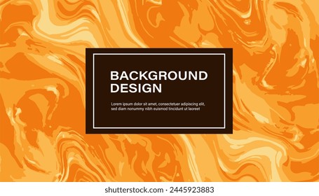 Abstract orange liquid marble or ink texture pattern. Fluid art for beauty banners, brochures, posters, covers, presentation, invitation, flyers, business cards, notebooks.Wallpaper. luxury background