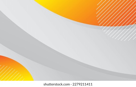 Abstract orange liquid wave background. Dynamic shapes composition. Vector illustration