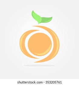Abstract orange logo