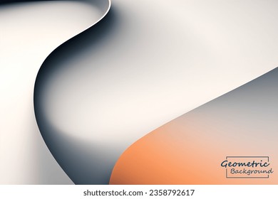Abstract orange mix geometric background. Dynamic shapes composition. Vector illustration.