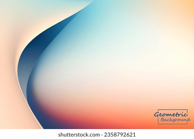 Resumen de fondo geométrico de la mezcla de naranja. Composición dinámica de formas. Ilustración vectorial.