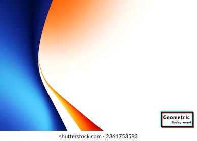 Abstract orange mix geometric background. Dynamic shapes composition. Vector illustration.