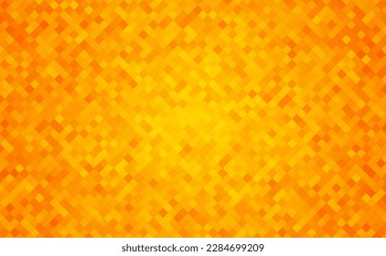 Fondo de mosaico anaranjado abstracto, elementos geométricos