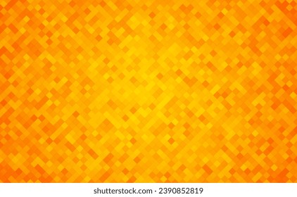 Fondo de mosaico anaranjado abstracto, elementos geométricos
