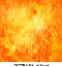 Abstract orange mosaic  background. The illustration contains transparency and effects. EPS10 