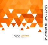 Abstract orange mosaic background. Vector illustration.