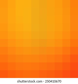 Abstract orange mosaic background - Vector