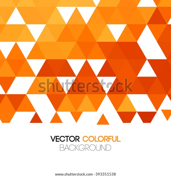 抽象的なオレンジのモザイク背景 ベクターイラスト のベクター画像素材 ロイヤリティフリー