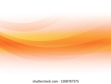 Abstract orange on white background. Vector illustration