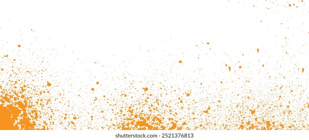 abstract orange on white grunge splatter background design	