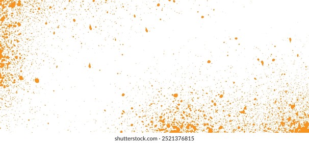 abstract orange on white grunge splatter background design	